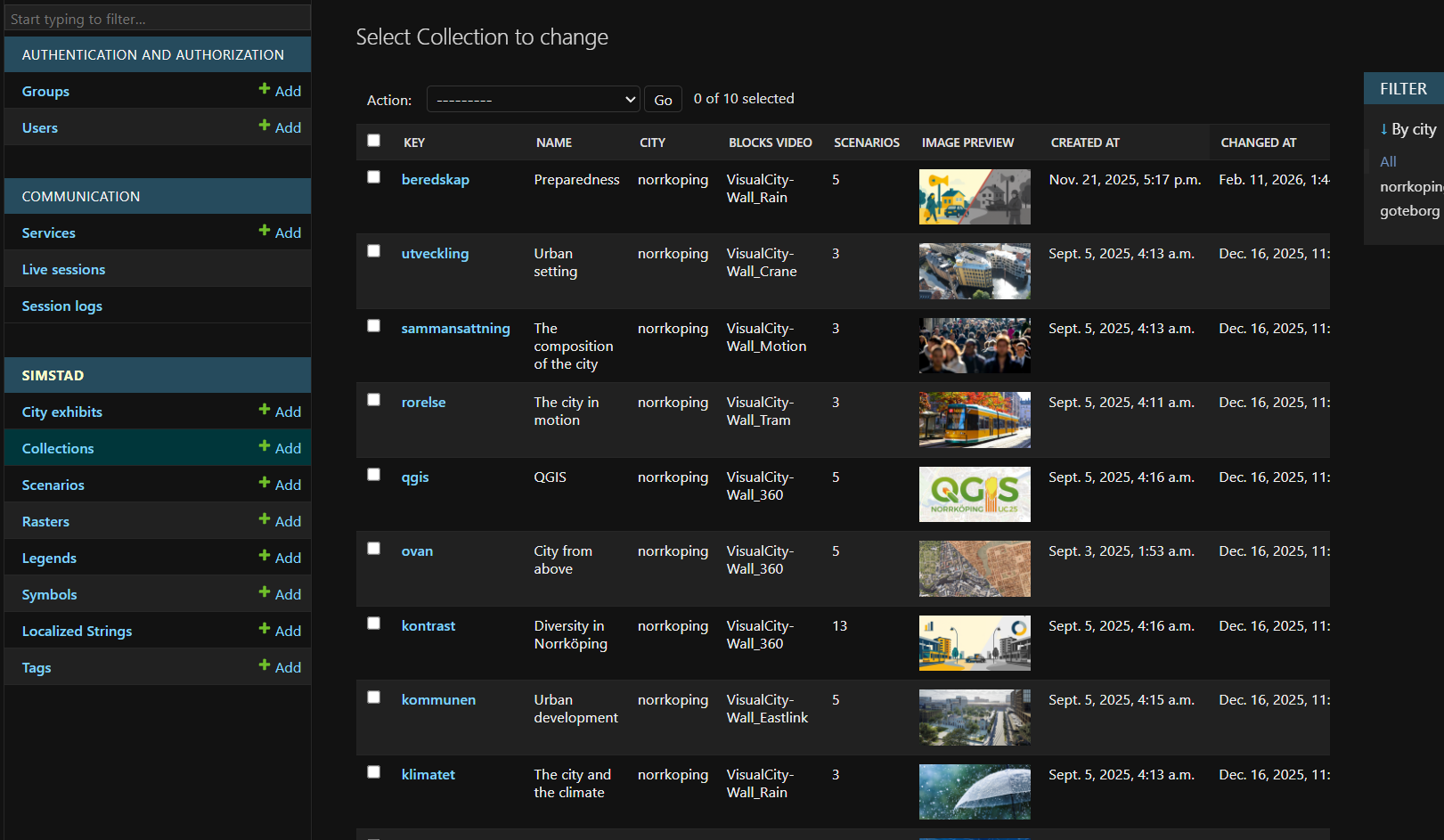 Omni admin interface