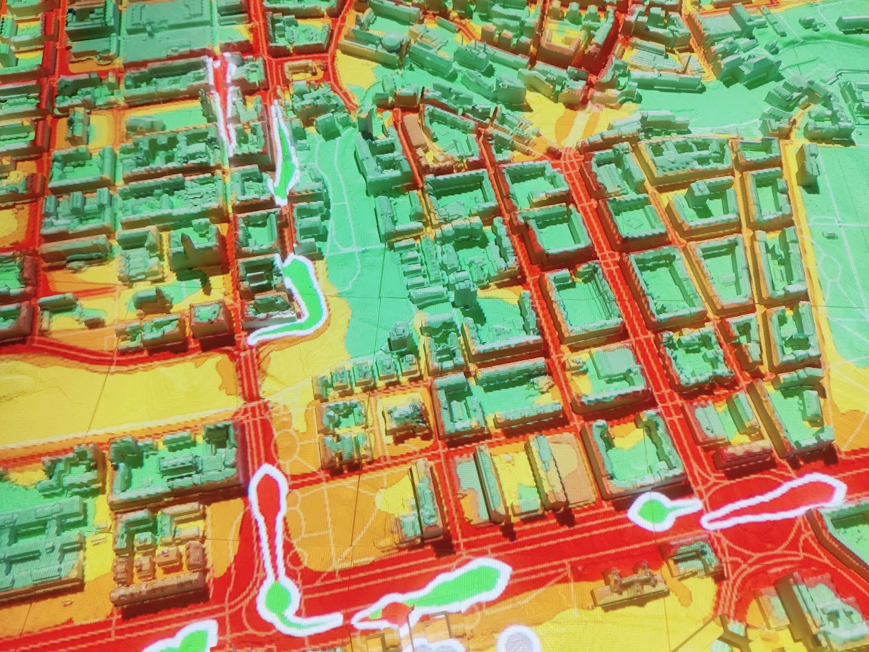 Live traffic on the 3d print Live traffic on the 3d print