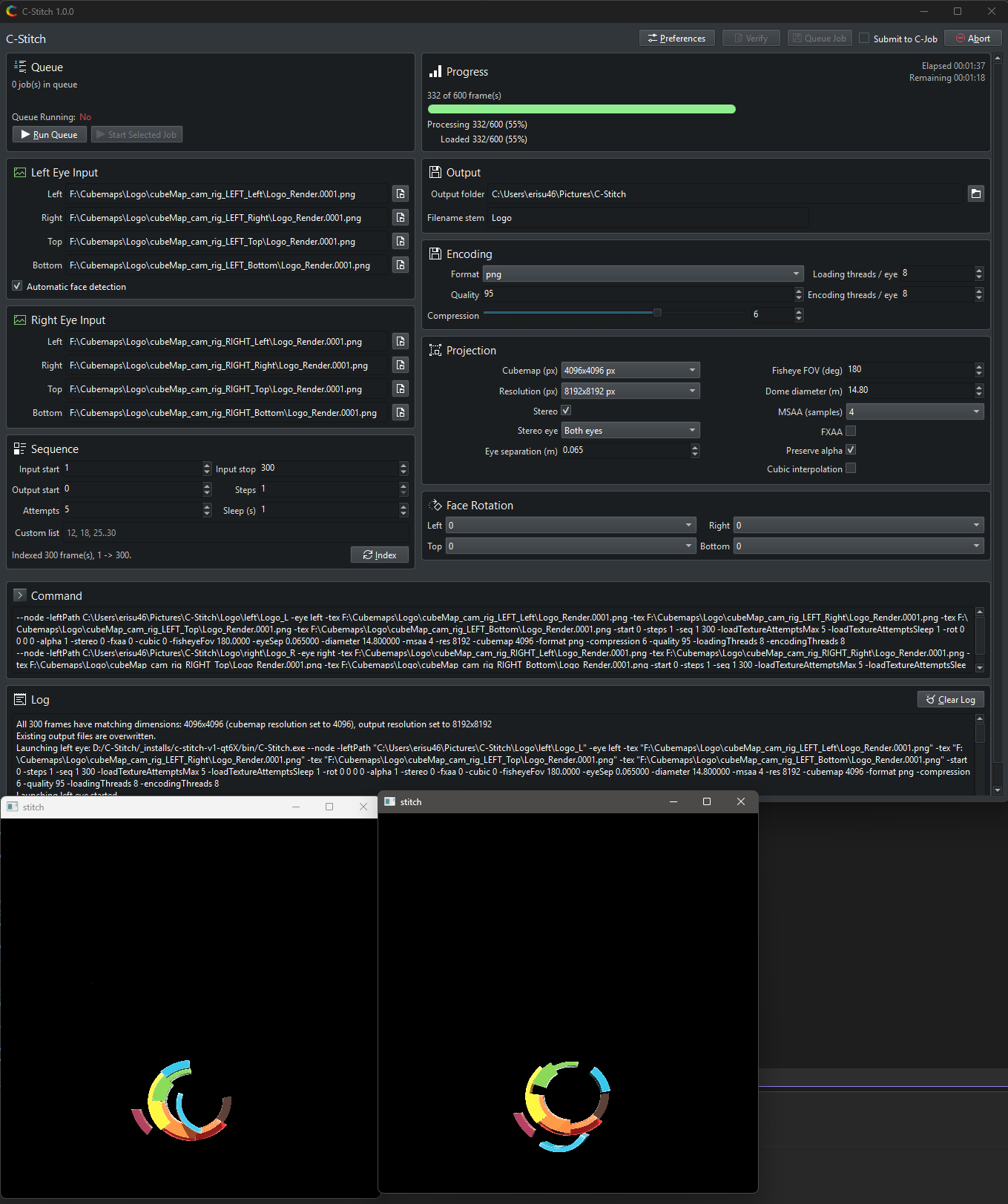 C-Stitch main window